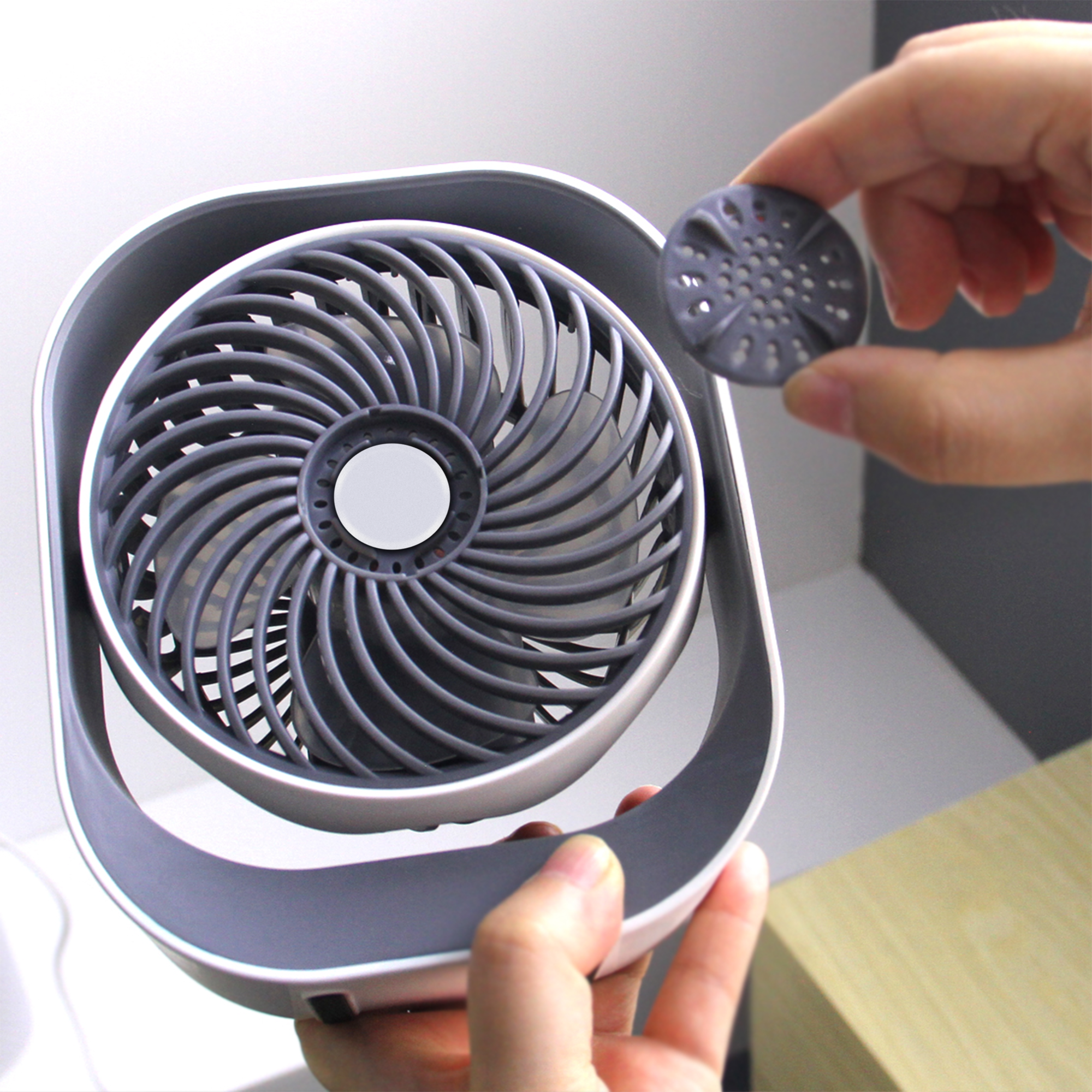 CF-6002 USB 香薰方形桌面循环风扇